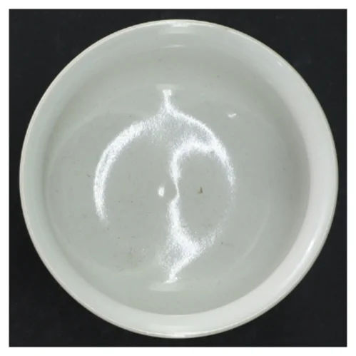 Hvid keramik lysestage (str. 11 cm)