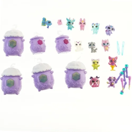 Samling af magiske figurer med beholdere (str. 12 cm)