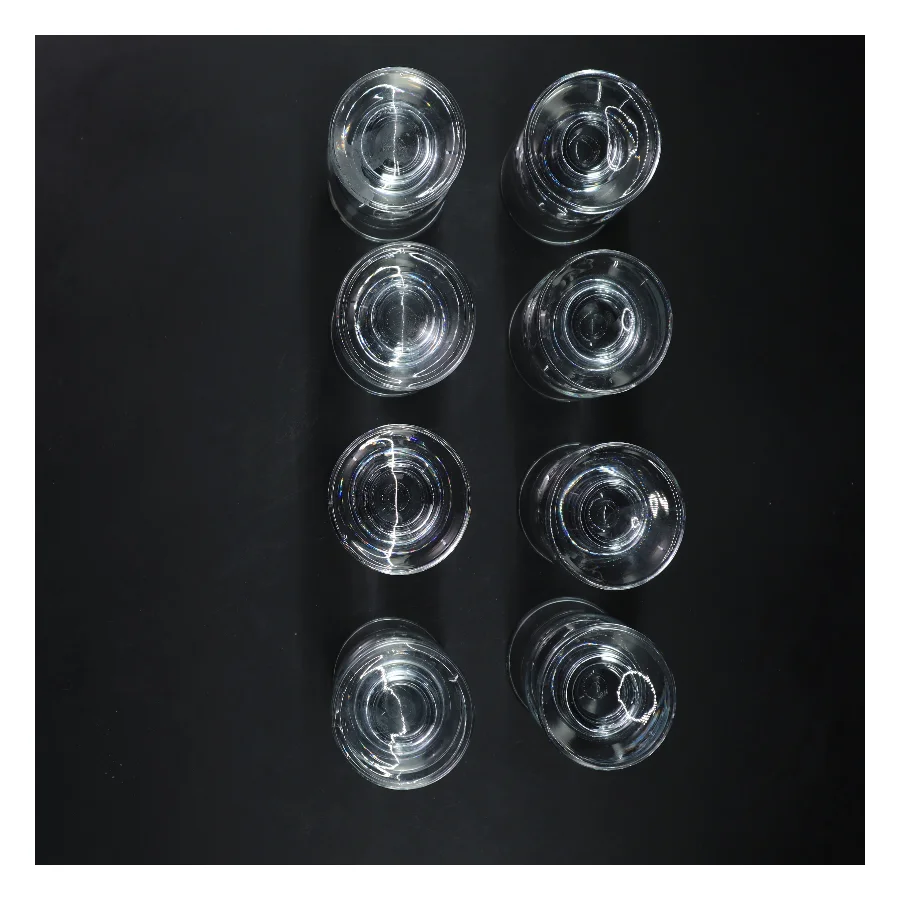 8 stykker glas (str. 8 styk, 12 cm)