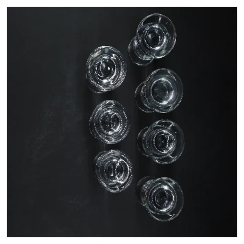 Sæt med 7 glas (str. 7 styk, 12 cm)