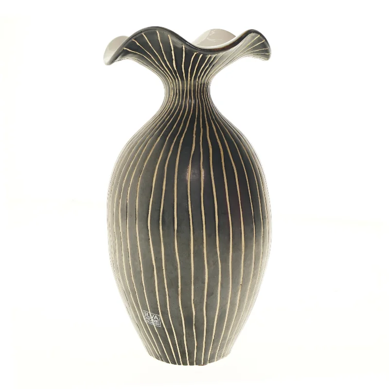 Keramisk vase med mønster fra Ilva Home (str. 37 cm)