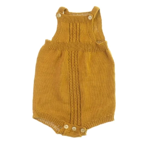 Håndstrikket buksedragt (str. 50 x 30 cm)