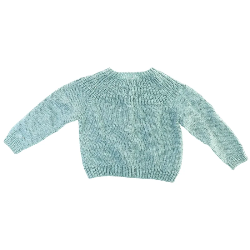 Håndlavet børne trøje (størrelse ukendt) (str. 26 x 30 cm)