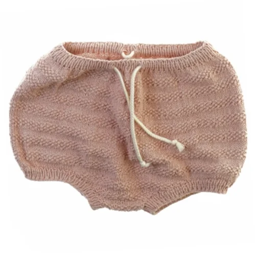 Håndstrikket bloomers (størrelse ukendt) (str. 20 x 22 x 31 cm)