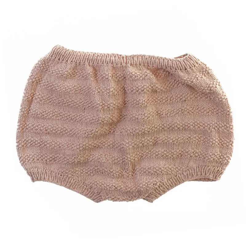 Håndstrikket bloomers (størrelse ukendt) (str. 20 x 22 x 31 cm)