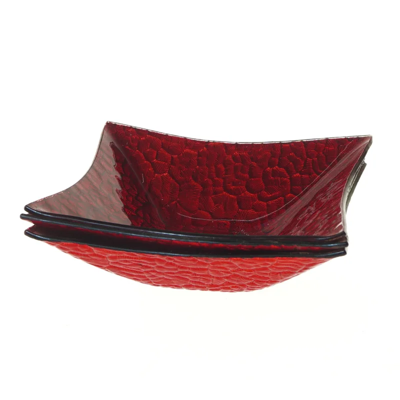 Dekorative firkantede fade (str. 3 stk 22x22 cm)