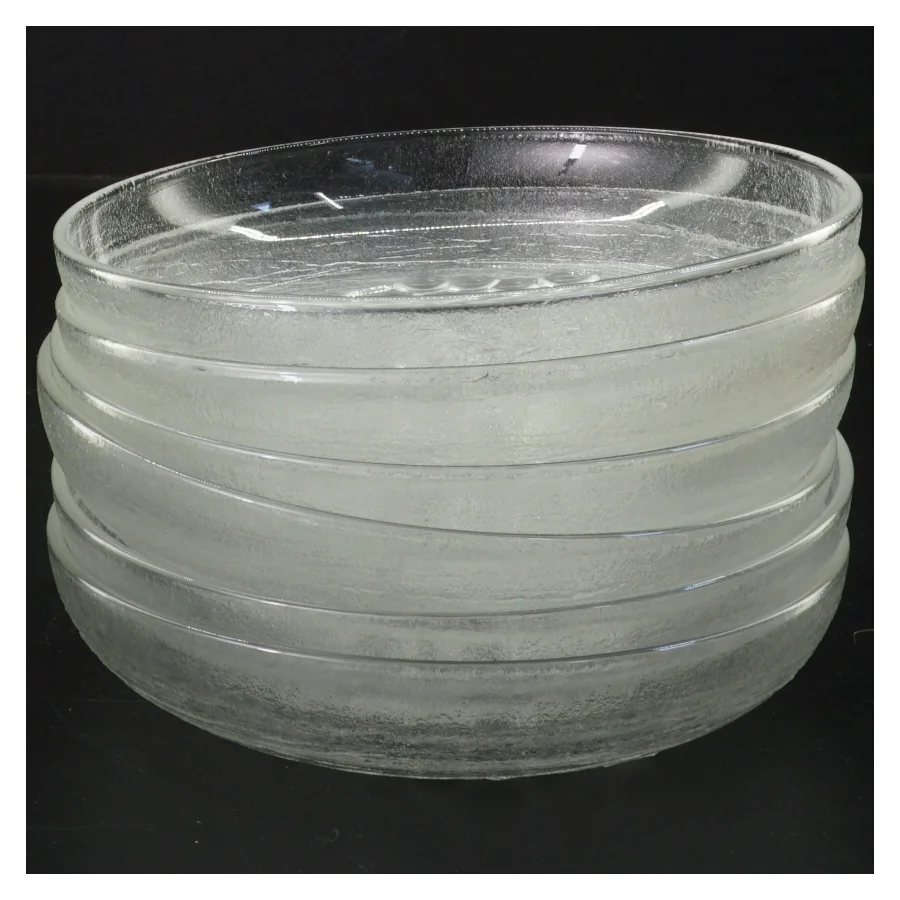 Sæt med 6 glasfade (str. 6 stk Ø 15,5 cm)