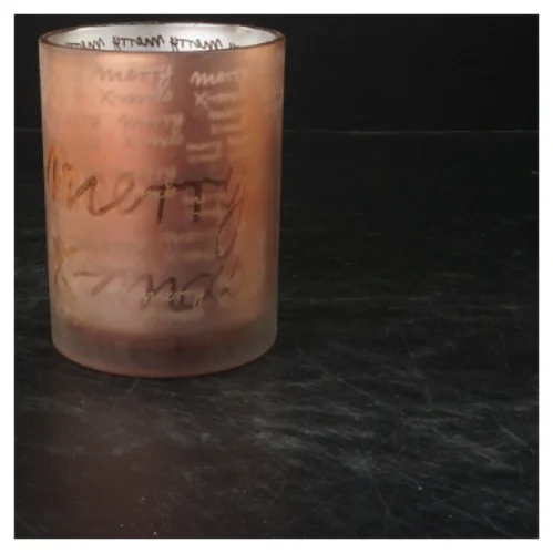 Brun juledekoration med lys (str. 12,5x9 cm)