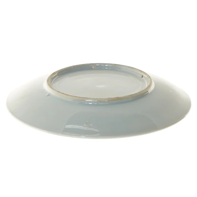 Dekorativ tallerken med fuglemotiv (str. Ø 21,5 cm)