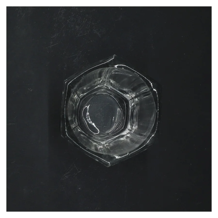 Glaskrukke med låg (str. 11 cm)