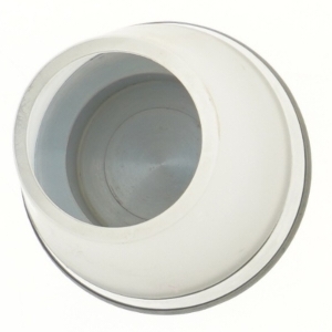 Frostet glas lysestage fra Menu (str. 10,5x13 cm)