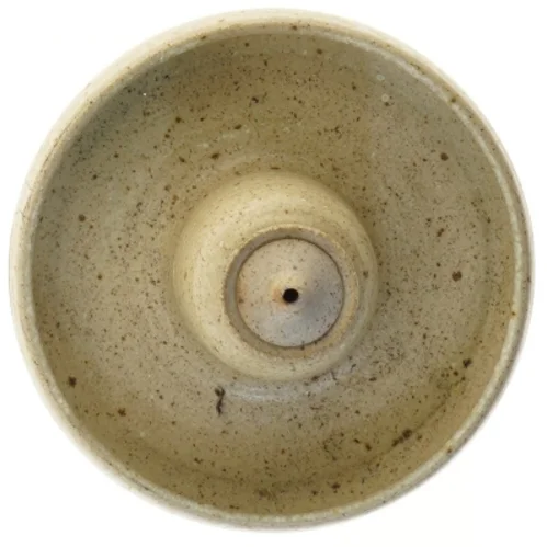 Keramisk lysestage med låg (str. 17 cm)