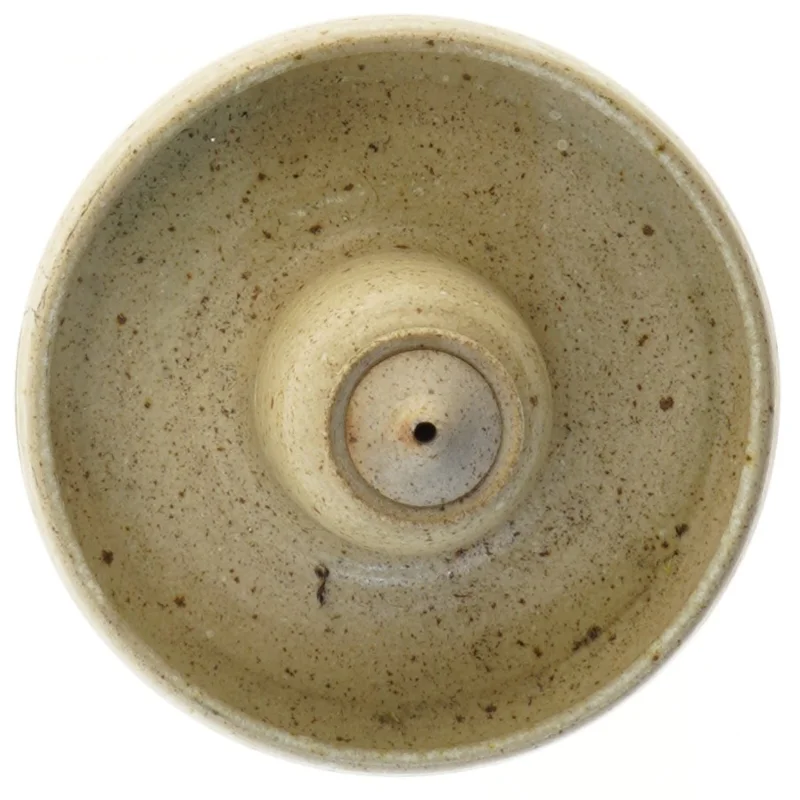 Keramisk lysestage med låg (str. 17 cm)