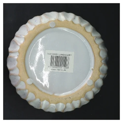 Dekorativ keramikpotte fra Design by Lundager (str. Ø 12 cm længde 11,5 cm)