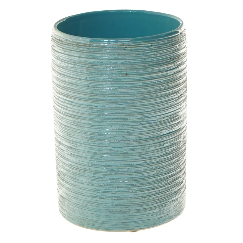 Blå vase (str. 17 cm)