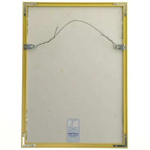 Indrammet egyptisk papyruskunst fra Aage Larsen (str. 42x30,5 cm)