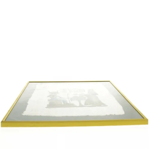 Indrammet egyptisk papyruskunst fra Aage Larsen (str. 42x30,5 cm)