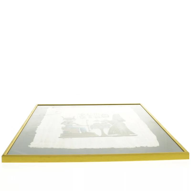 Indrammet egyptisk papyruskunst fra Aage Larsen (str. 42x30,5 cm)