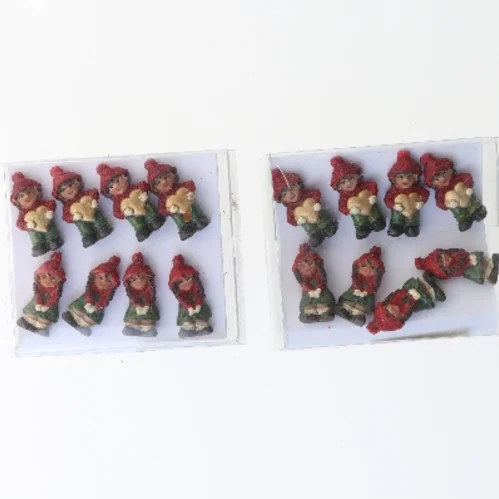 Julenisse dekorationer (str. 3 cm)