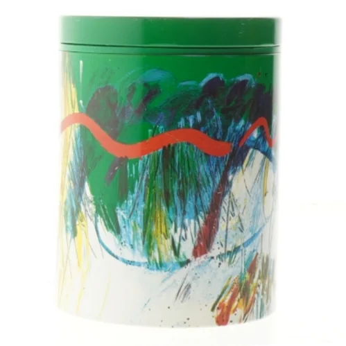 Dekorativ metalæske fra Irma (str. Ø. 11 cm. længde. 15 cm)