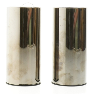 2-pak glaslanterne med LED fra Netto (str. 15 cm. 2 styk)