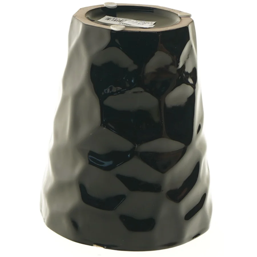 Sæt med tre sorte keramikvaser fra 2have (str. Ø 13x16 cm)