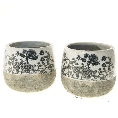 Dekorative keramikvaser (str. Ø 23 cm)