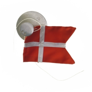 Dansk bordflag fra Zone (str. 41,5 cm)