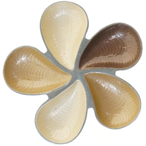 Metal fad med fem skåle fra Home Centre (str. Ø 40 cm)