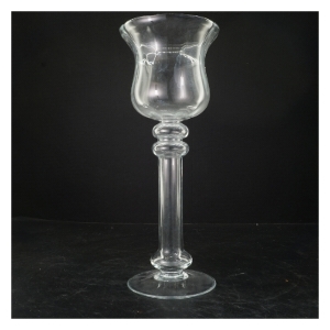 Glas lysestage (str. 31x14 cm)