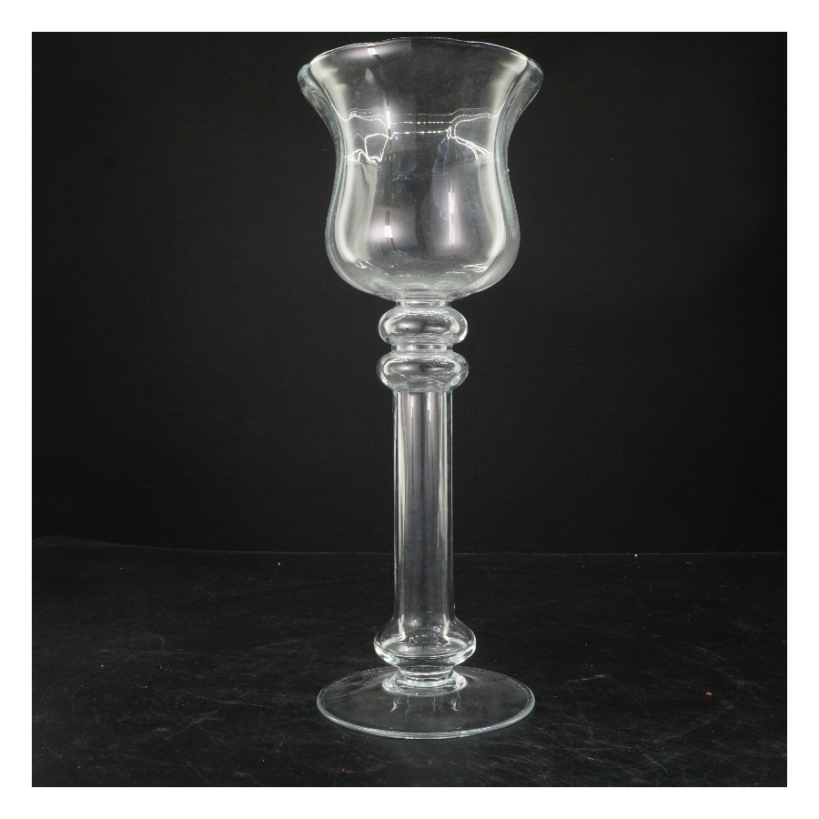 Glas lysestage (str. 31x14 cm)