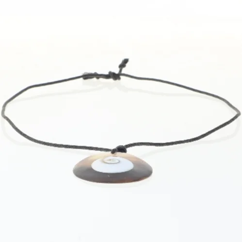 Halskæde med spiralvedhæng (str. 46 cm)