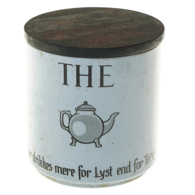 Keramik dåse til teopbevaring fra Michael Andersen & Søn (str. 12 cm)
