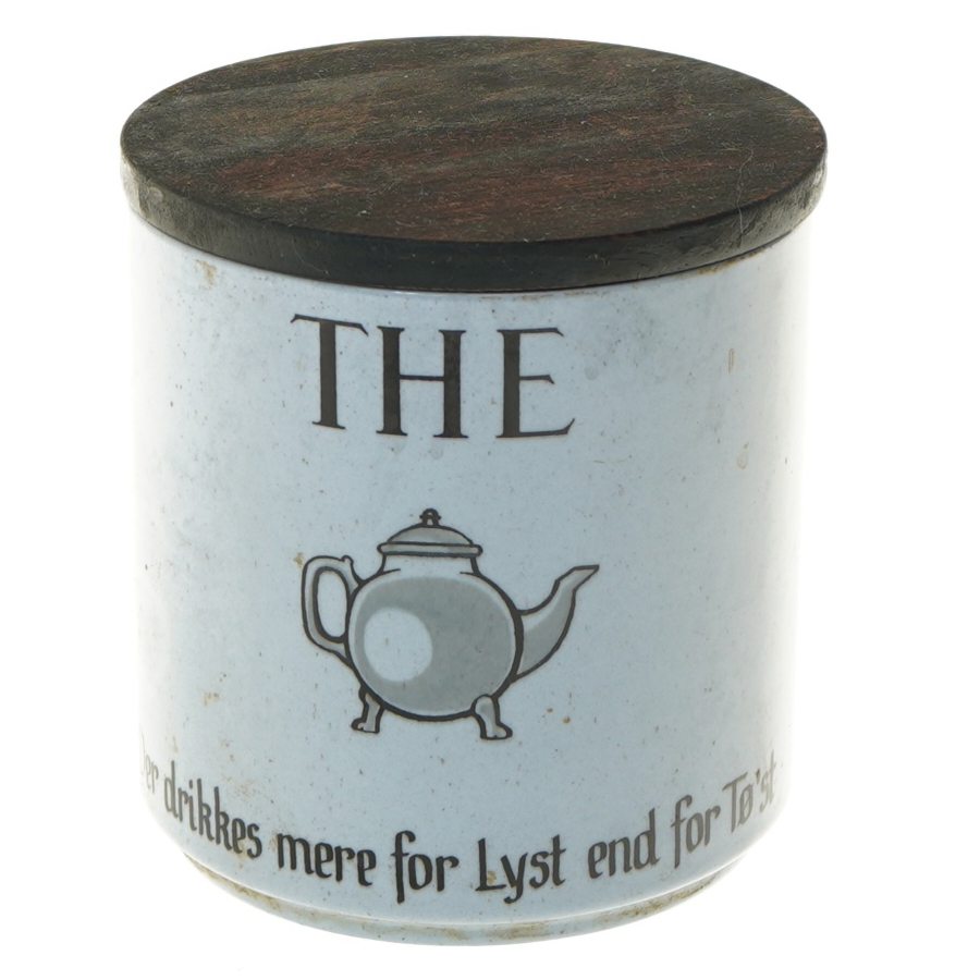 Keramik dåse til teopbevaring fra Michael Andersen & Søn (str. 12 cm)