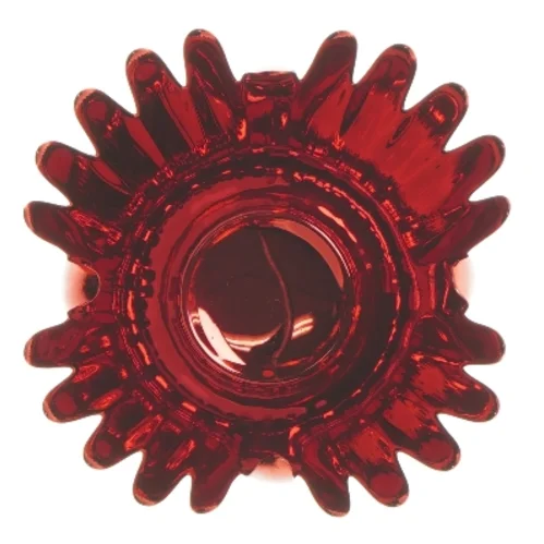 Rød skål med blomstermønster fra Krifon (str. 14 cm)