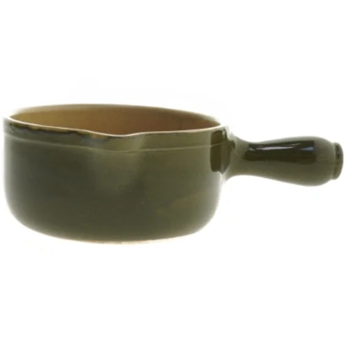 Keramisk gryde med håndtag (str. 29x9 cm)