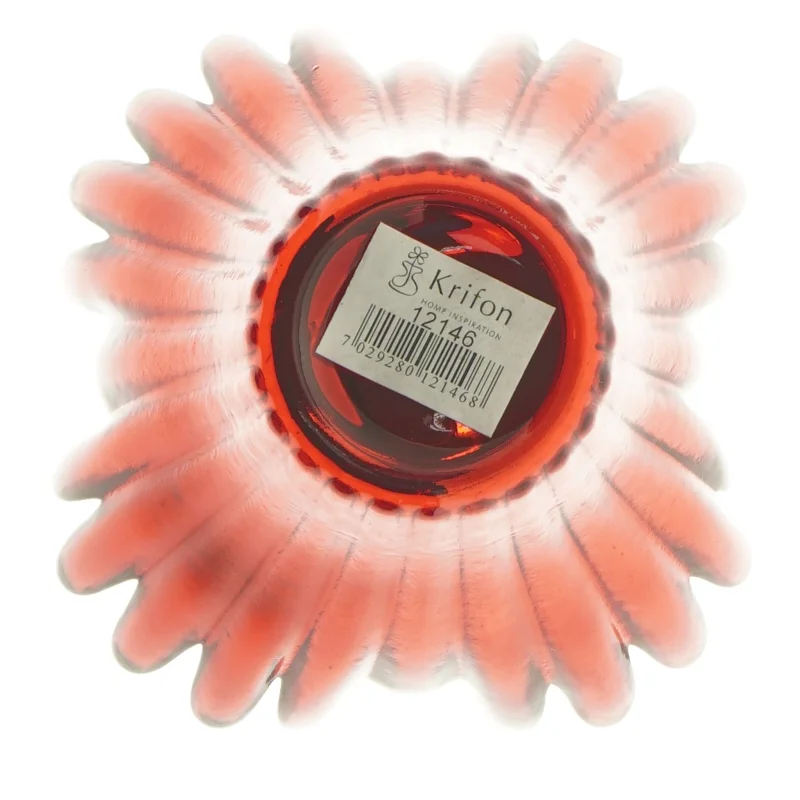 Rød dekorationsvase fra Krifon (str. 14 cm)