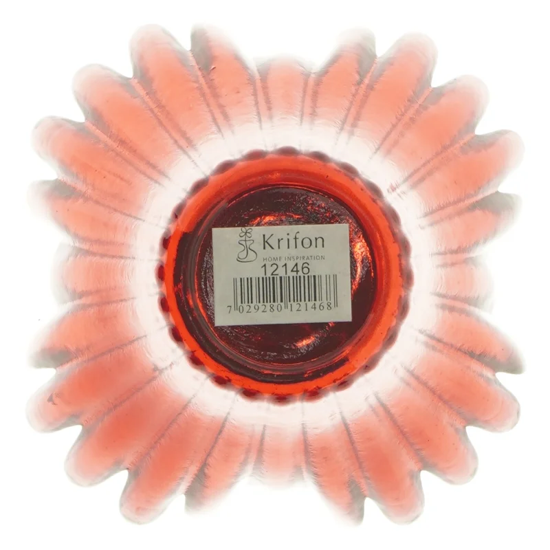 Rød glas vase 14 cm fra Krifon (str. 14 cm)