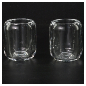 Glas lysestager fra Eva Solo (str. Ø 6 cm højde 8 cm)