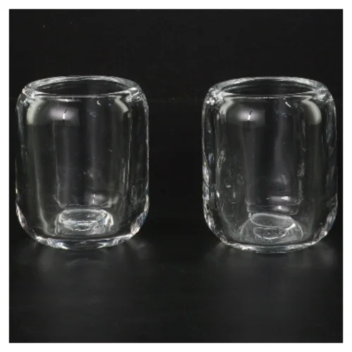 Glas lysestager fra Eva Solo (str. Ø 6 cm højde 8 cm)