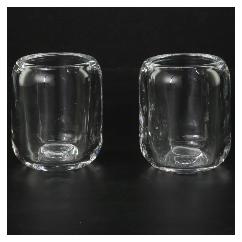 Glas lysestager fra Eva Solo (str. Ø 6 cm højde 8 cm)