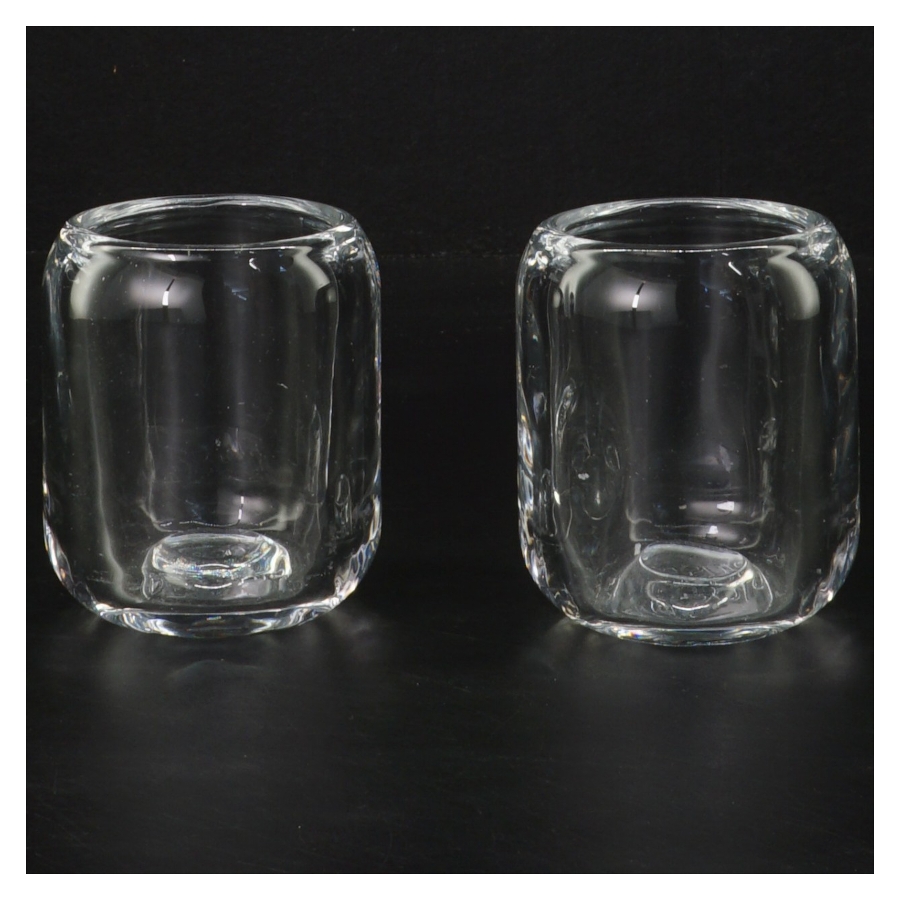 Glas lysestager fra Eva Solo (str. Ø 6 cm højde 8 cm)