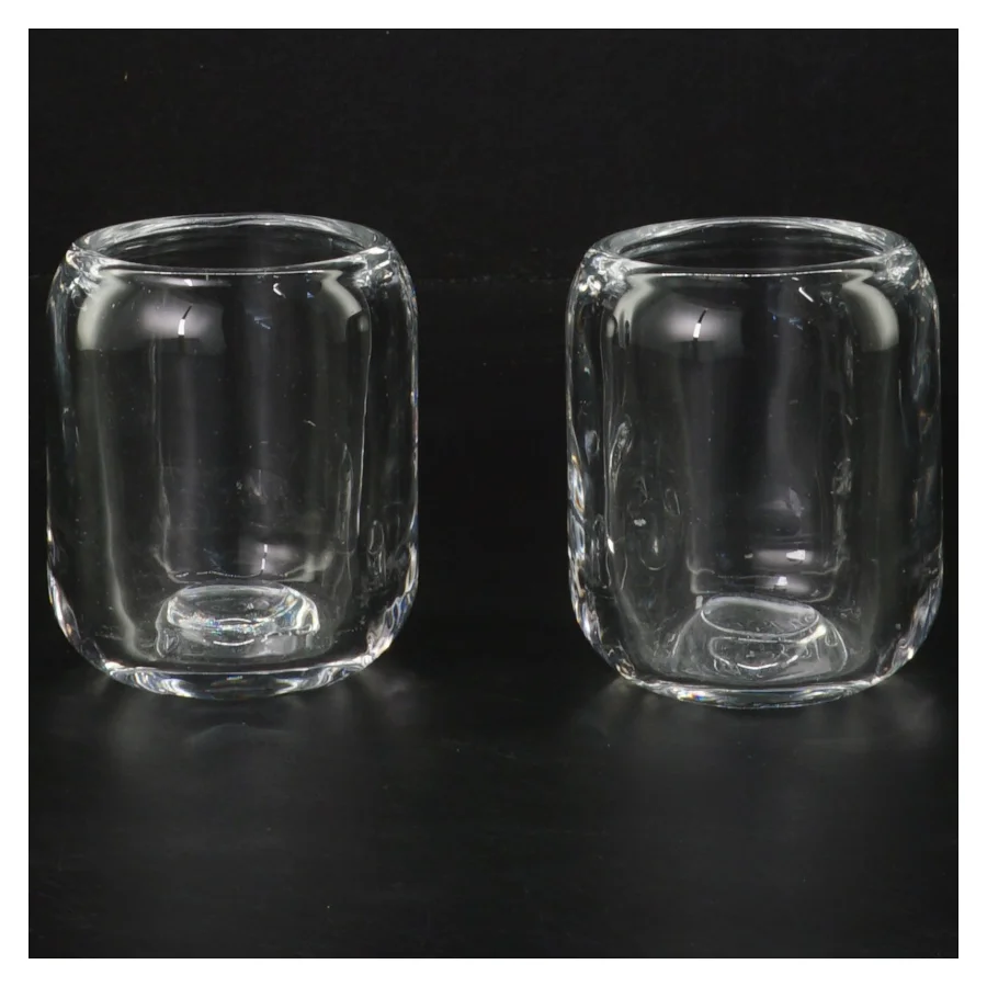Glas lysestager fra Eva Solo (str. Ø 6 cm højde 8 cm)