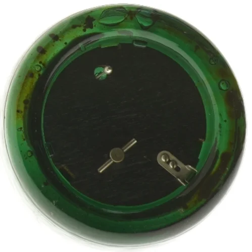 Grøn flaske spilledåse med rustik hældetud (str. 28 cm)