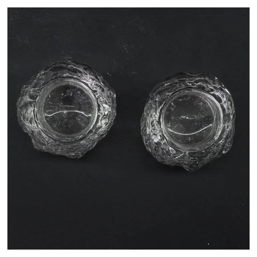 Glaslysestager (str. 2 stk 6,5 cm)