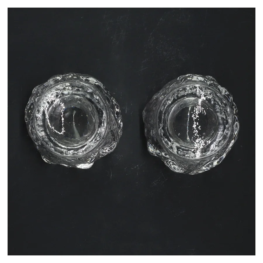 Glaslysestager (str. 2 stk 6,5 cm)