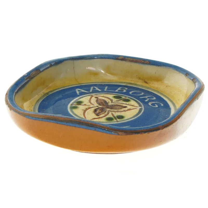 Aalborg Akvavit keramisk askebæger (str. Ø 15 cm)