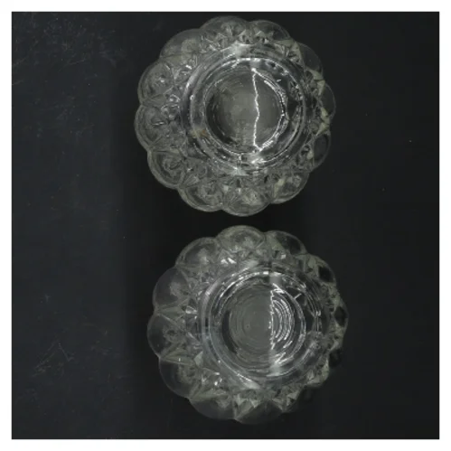 Glas vase sæt (str. 2 styk, 9,5 cm)