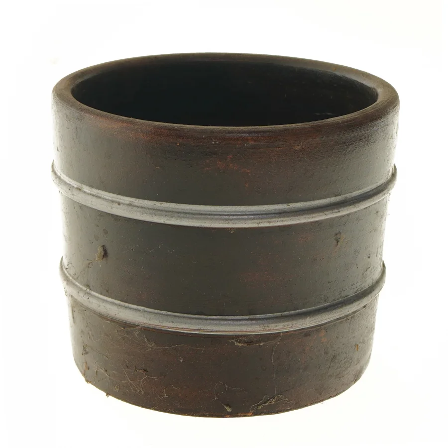 Rund havekrukke i keramik (str. Ø 20x16,5 cm)