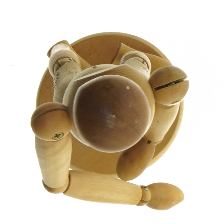 Træ mannequin figur (str. 34 cm)